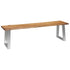 Rustika Rowe -  3 Piece Dining Set Solid Acacia Wood Brown